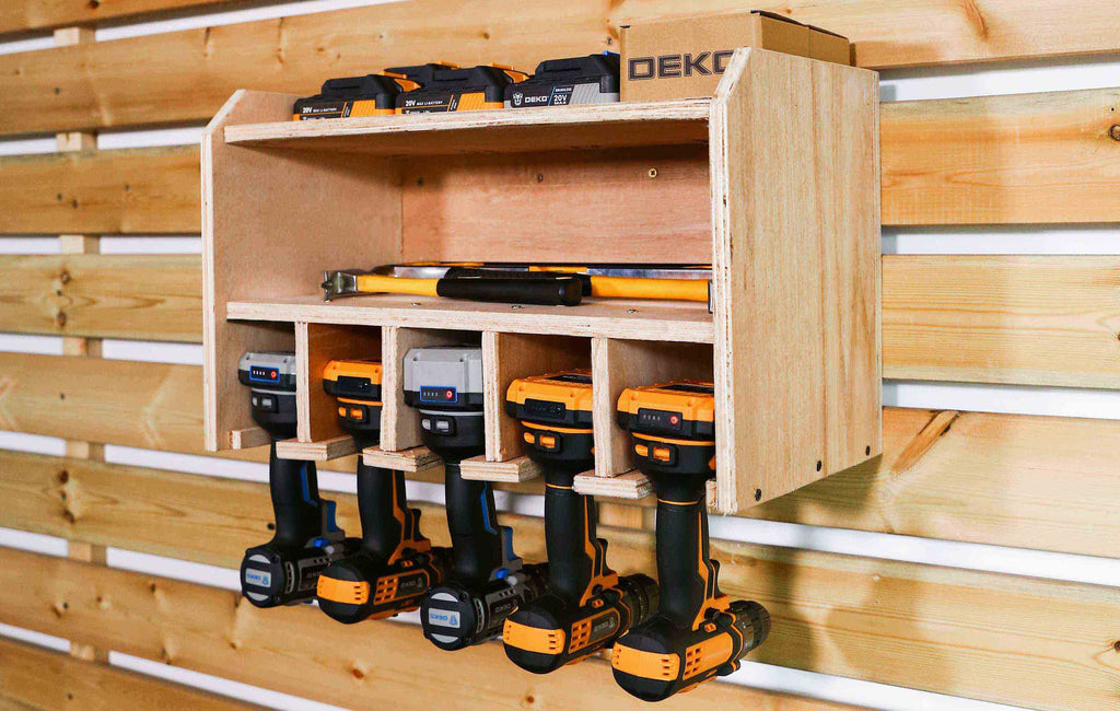How to make an easy drill charging station